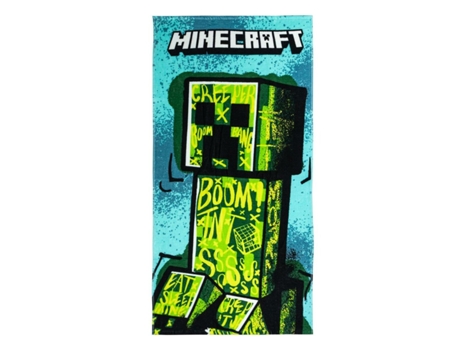 Toalla de Playa MINECRAFT Verde 70 x 140 cm