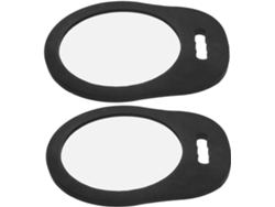 Lot De 2 Miroirs Portatifs Haute Définition Grand Format Con Poignée Mousse, Résistant Aux Chutes