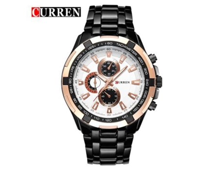 Relojes para Hombre Cronógrafo de Acero Inoxidable Reloj de Moda Elegante e Impermeable para Hombres Reloj Informal de Negocios-Color 3 LUUCOZK