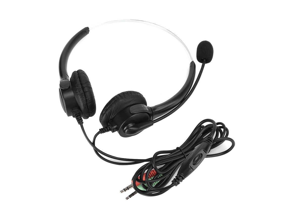 Auriculares Gaming Inalámbricos Para Computadora Binaurales Con Micrófono, Flexibles Y Rotables, De Cuero Pu