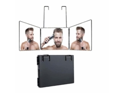 Espejo De Tocador Plegable Triple Con Visión De 360° Para Cortar El Cabello Y Maquillarse - Portátil