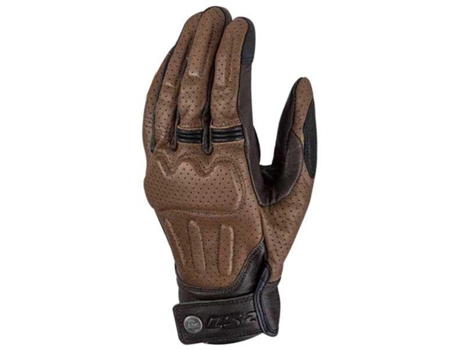 Guantes Unisexo LS2 Rust Man Gloves Brown Leather (Talla: S)
