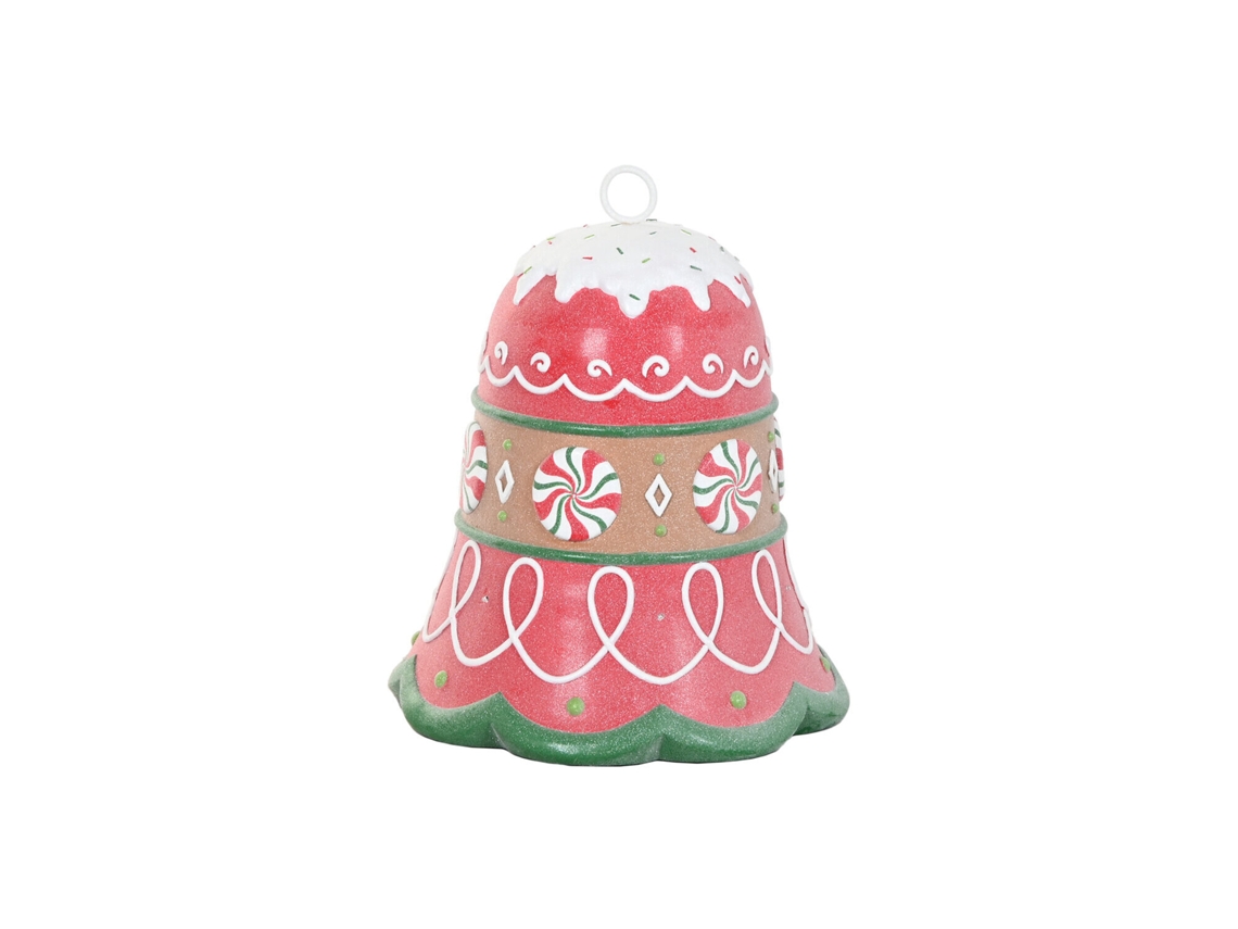 Figura Led Resina Campana Multicolor 50x50x61cm