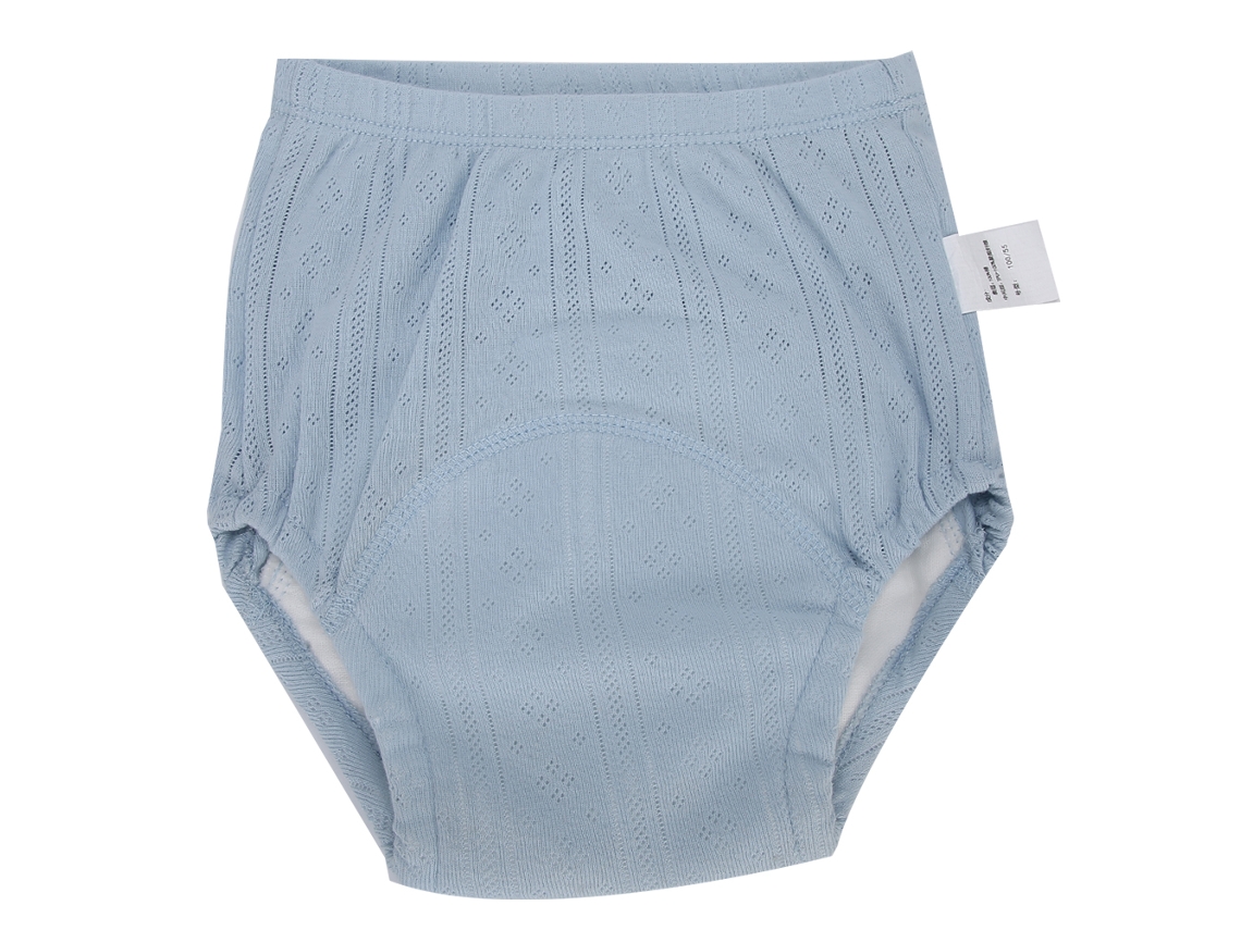 Pañal De Entrenamiento Lavable Para Bebés, Algodón Transpirable, A Prueba De Fugas, Azul, 80