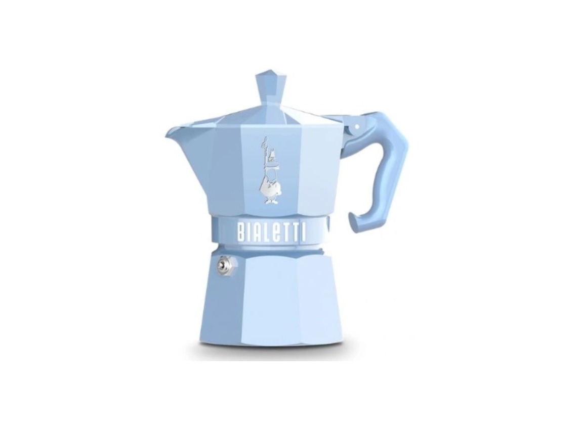 Cafetera Italiana De 3 Tazas, Azul Claro 0009061 - Bialetti