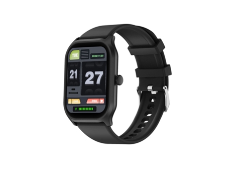 Smartwatch, pantalla grande de alta definición de 2,01 pulgadas, batería de larga duración de 14 días, negro CHRONUS