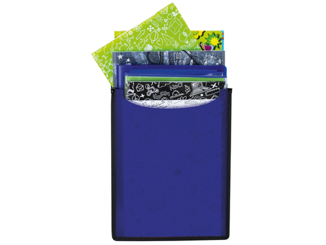 Caja de Grapas HERMA Flexi en Pp A4 Azul Oscuro Translúcido