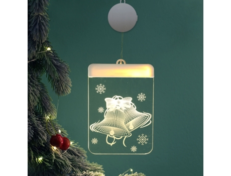Adorno de Navidad Adornos Navideños Ventana Cortina Colgante Led Decoración