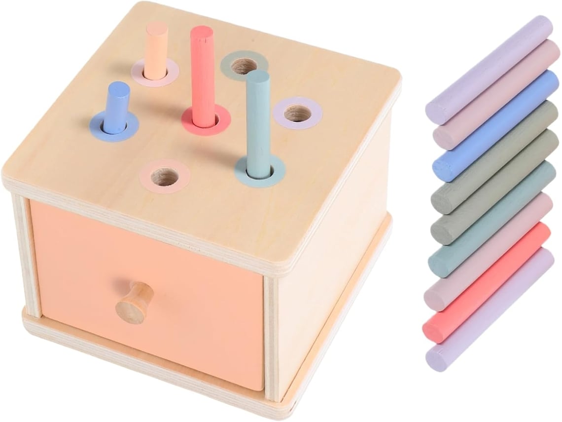 Jogo Montessori De Seleção De Cores E Combinação De Formas