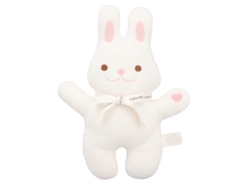 Lindo Conejito De Peluche Blanco, Lavable A Máquina, Tela De Algodón, Juguete Para Niños