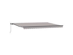 Maison Exclusive - Toldo Retráctil Gris Claro 500 X 300 Cm Poliéster Y Acero