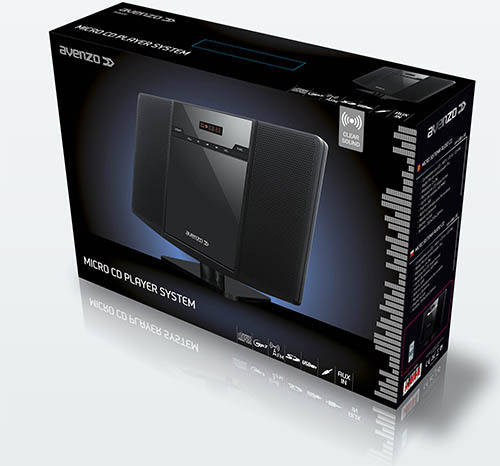 Microcadena Hi-Fi AVENZO AV6020NG (4 W - Negro)