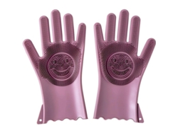 Guantes De Silicona Reutilizables Y Multiusos Para La Limpieza De La Cocina, Color Rosa.