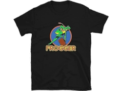 Mod.5 Arcade Frogger Videojuego Juego Retro Vintage 80s Gaming Console Aliens 8-bits Gamer Camiseta Retro Material De Moda