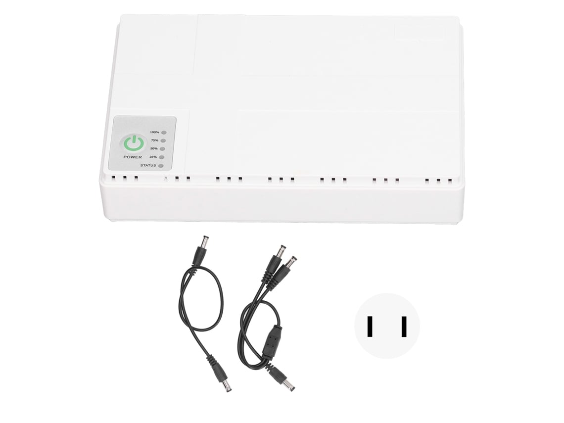 Veloriskku-ups Mini batería de respaldo ininterrumpible de 8800 mAh 5V 9V 12V 15V 24V PoE para cámara, router, enchufable.