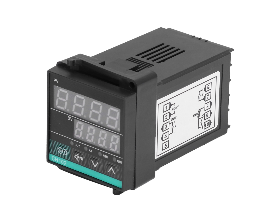 Controlador de Temperatura Pid Ajustável, Thermostato AC220v, 0-400°C