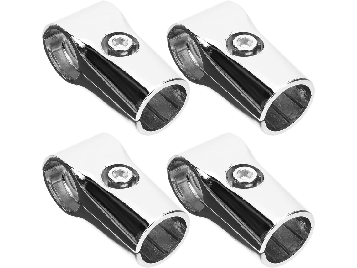 Juego 4 Conectores Armario Aleación Aluminio 25 Doble Canal Soporte Montaje Resistente Almacenamiento
