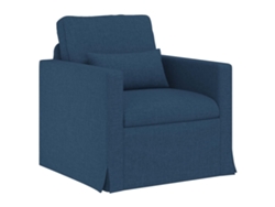 Sofá Azul 78 X 78 X 80 Cm Tela