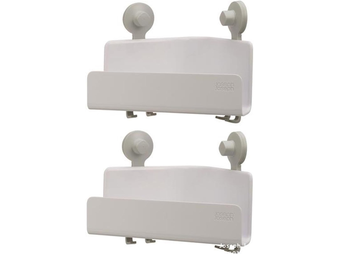 Juego de 2 estantes de ducha esquineros blancos Easystore Joseph Joseph: una solución compacta para una organización eficiente de la ducha