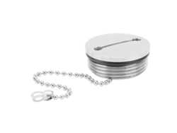 Tapón De Acero Inoxidable Para Depósito De Combustible De Barco Con Cadena De 38 Mm. Accesorio Marino.