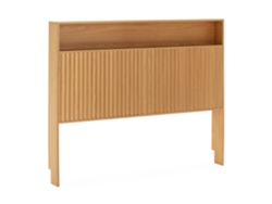 Cabecero De Cama Lluvia 165 Cm Con Almacenamiento Color Roble