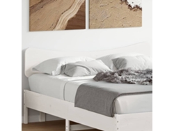 Cabecero De Cama Madera Maciza De Pino Blanco 150 Cm