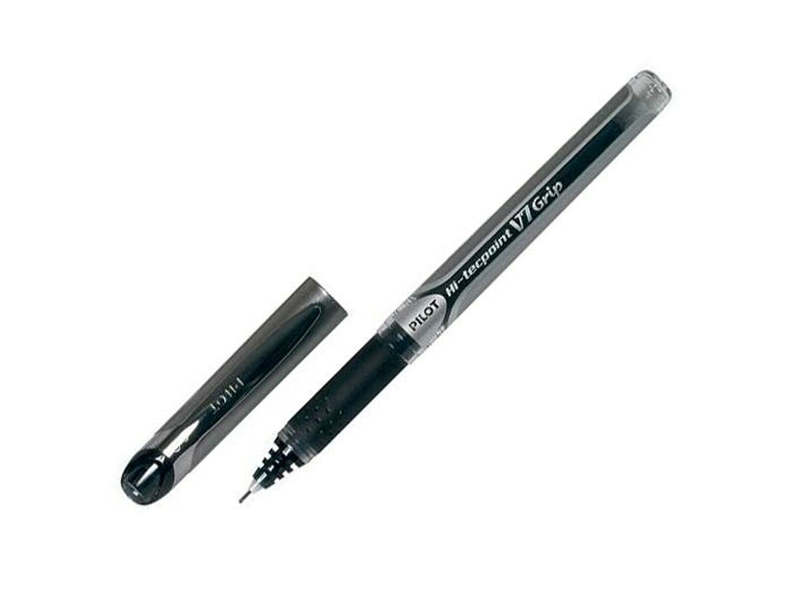 PILOT Roller V-7 Grip 0.7 Negro 12 Unidades Pintura Líquida Biros