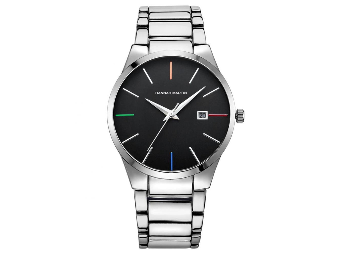Reloj De Pulsera Analógico De Acero Inoxidable Con Calendario Y Movimiento De Cuarzo 17552y2