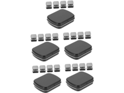 Conjunto De 5 Caixas Organizadoras Com Tampa Articulada, Organizador Compacto Para Doces.