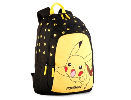 Mochila Escolar POKÉMON Pikachu Primaria DOBLE COMPARTIMENTO