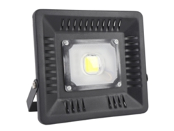 Proyector LED 2026 de 50 W y 5000 lm, resistente al agua IP65, para uso en exteriores, luz blanca con soporte metálico ajustable.