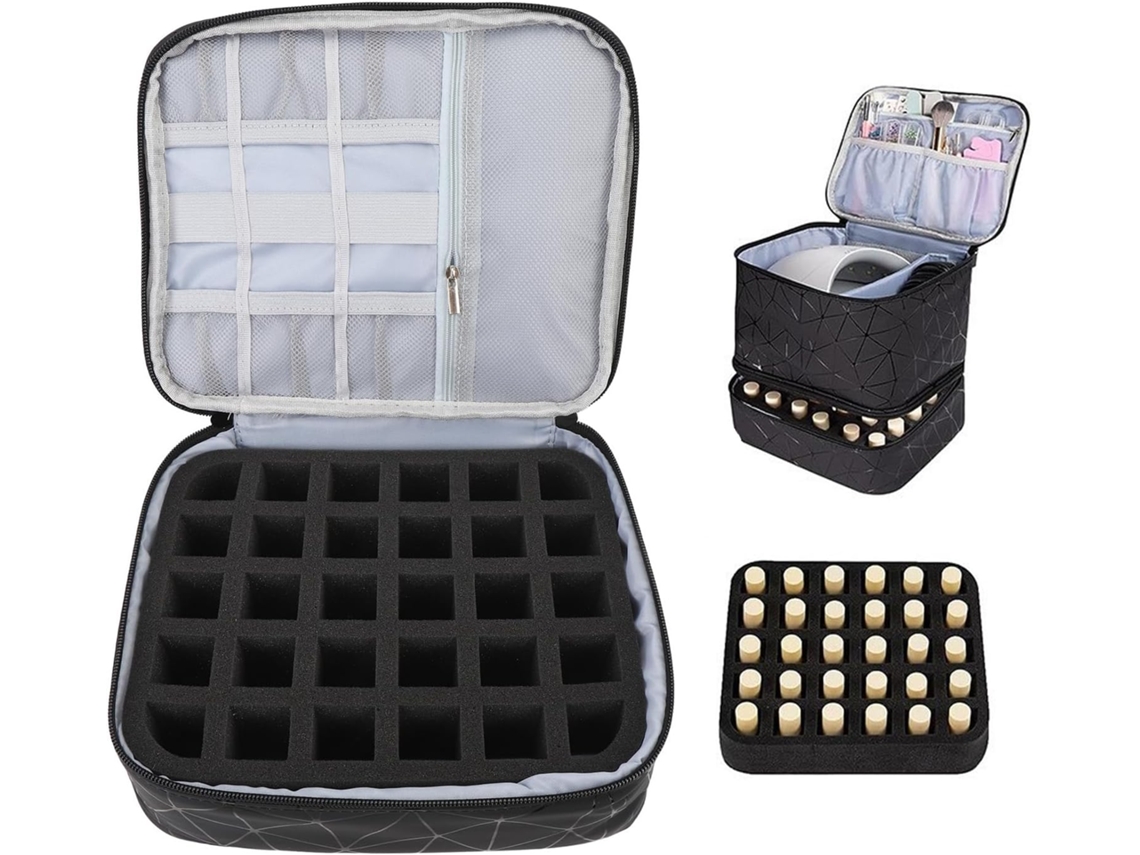 Estuche De Almacenamiento Para 30 Frascos De Accesorios Para Uñas - Caja/bolsa Para Esmaltes De Uñas