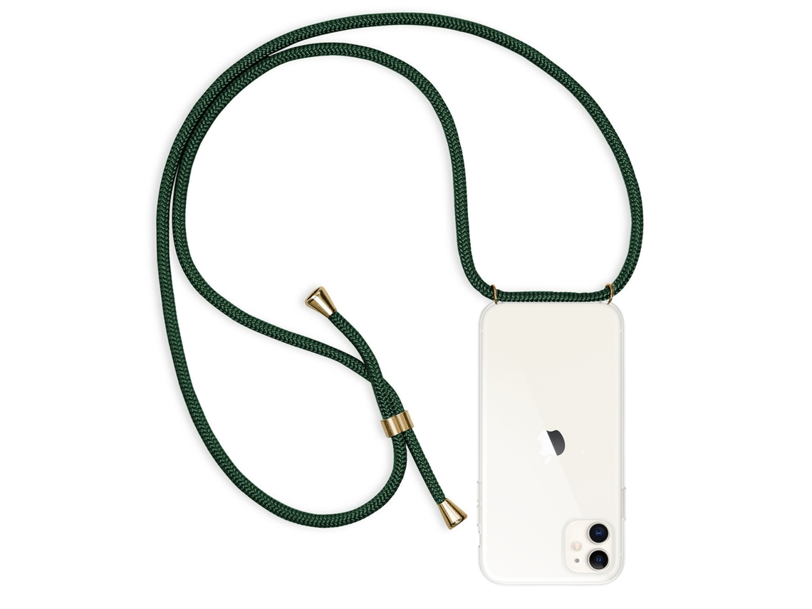 Carcasa Transparente Iphone 11 Con Colgante De Nylon. Accesorio De Moda, Ajuste Perfecto Y Máxima Protección