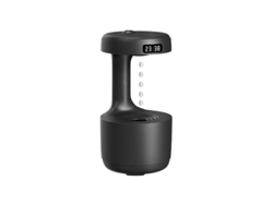 Humidificador purificador de aire antigravedad Digitallab, gran capacidad de 600 ml, para dormitorio y hogar (negro)