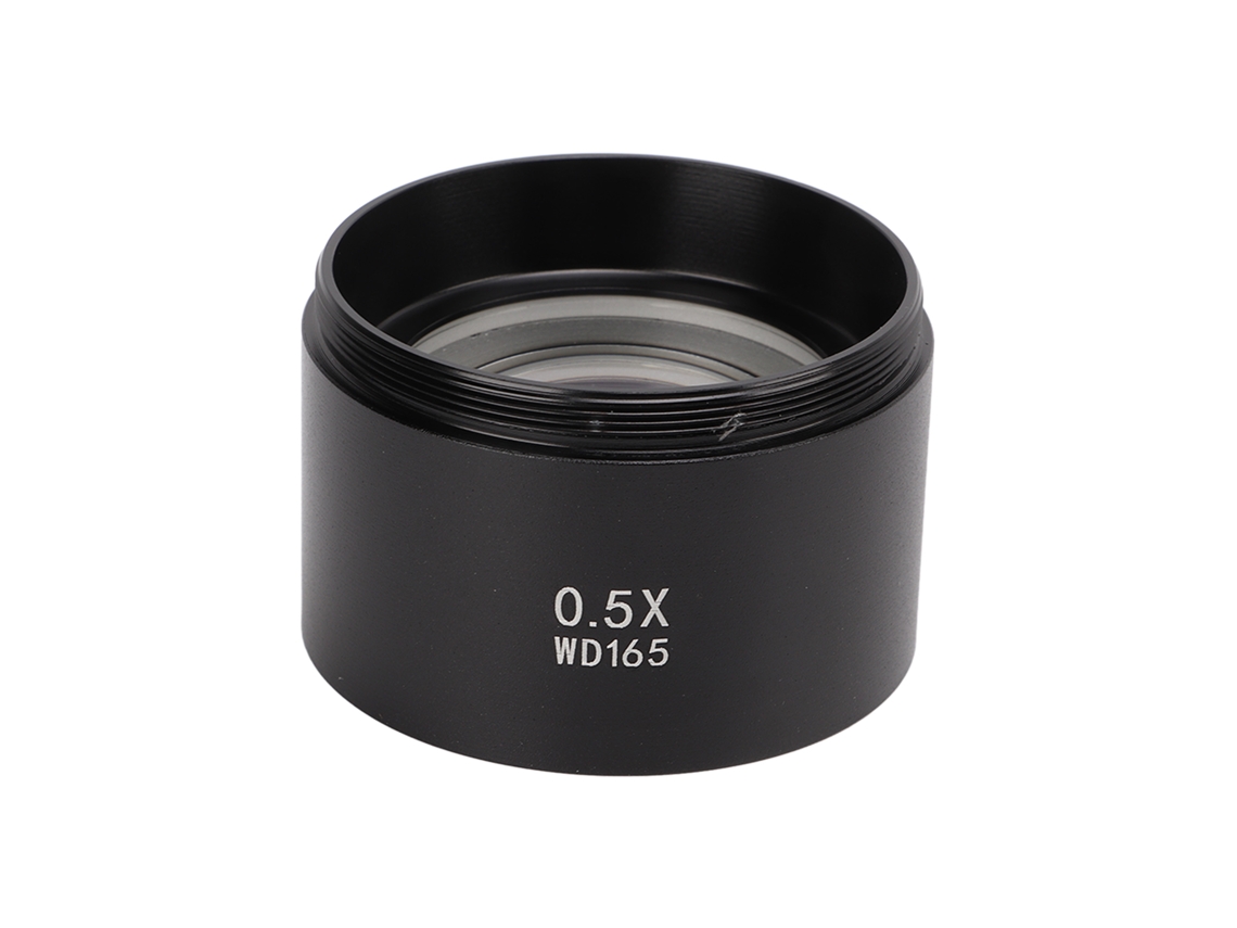 Lente Objetivo Microscopio 0.5x Vidrio Óptico Imagen Clara Accesorio Metal
