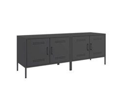Maison Exclusive - Muebles De Tv 2 Piezas Acero Negro 68x39x50,5 Cm