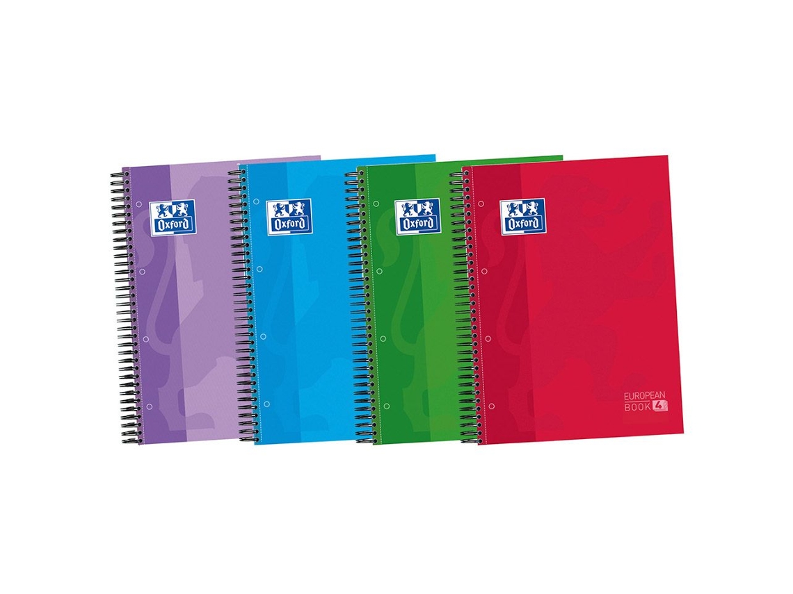 Cuaderno OXFORD 120h quadrados 5mm com 3 divisórias (A4 - Cuadriculado)