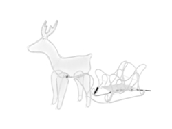 Adorno de Navidad AMBIANCE (86 x 23 x 90 cm)