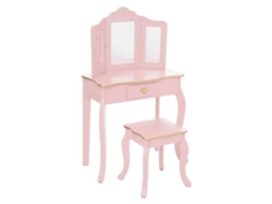 Taburete Penteadeira Sissi Atmosphera ATMOSPHERA FOR KIDS Rosa (59.5x29x98.5cm)