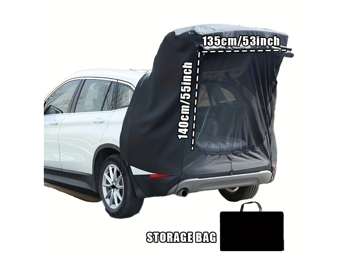 Verde Xmund Tenda Traseira Carro Campismo Porta-malas Cobertura Extensão À Prova Sol Viagem