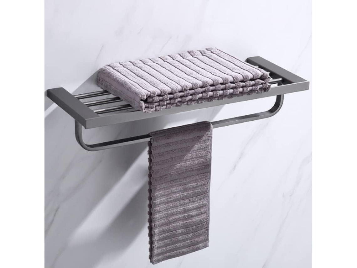 Toallero Accesorios De Baño Gris Gancho Para Bata