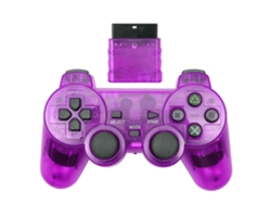 Controlador Inalámbrico Para Juegos (2.4g, Vibración Dual, Transparente Y Sensible, Morado)