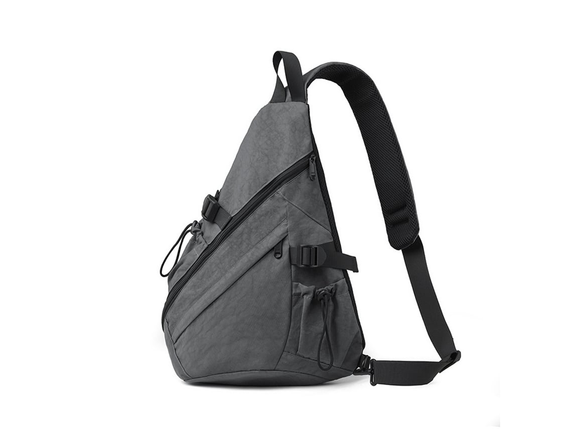 (Gris) Bolso de hombro multifuncional, ideal para deportes y actividades físicas, también se puede usar como bolso cruzado.