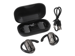 Auriculares Inalámbricos De Oído Abierto Bluetooth 5.3 Con Certificación Ipx4 Air Driver Y Estuche De Carga - Negro