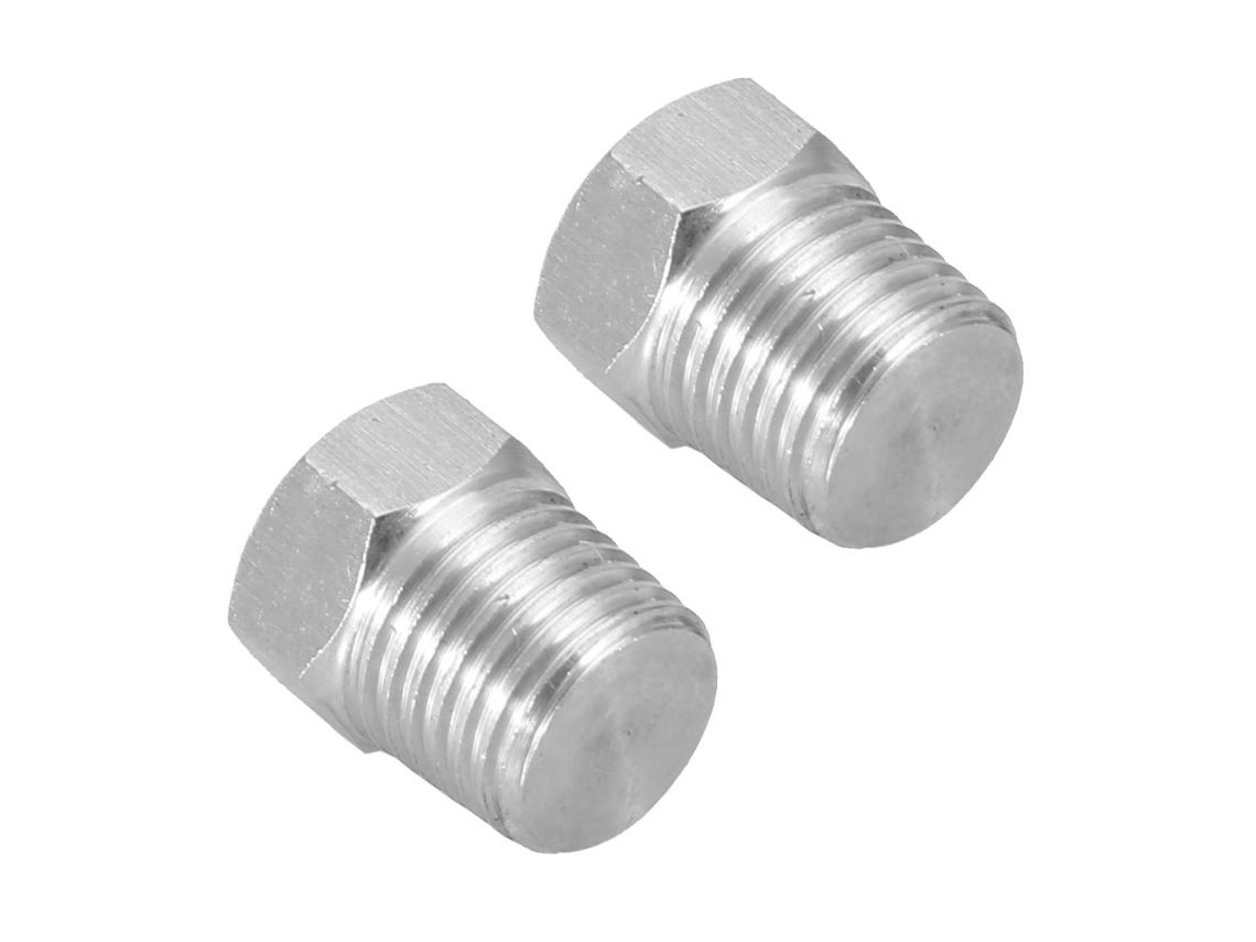 Tapon De Tubo De Acero Inoxidable Con Rosca Macho Y Cabeza Hexagonal Countersunk (npt1/4 2pcs)