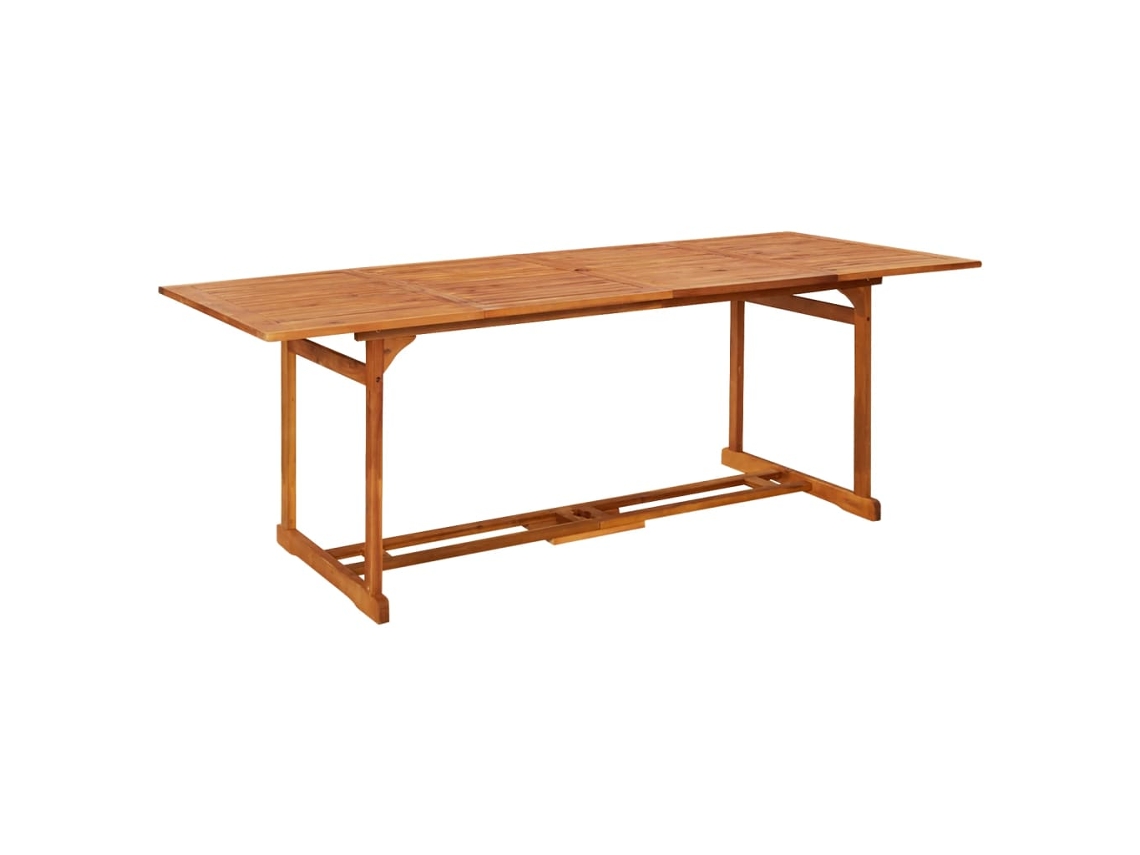 Mesa de comedor VIDAXL Marrón Madera de acacia (220x90x75 cm)