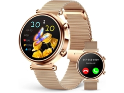 Reloj inteligente para mujer con pantalla AMOLED de 1,27", monitor de ritmo cardíaco y sueño, compatible con llamadas y monitor de actividad física. Yizhood
