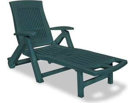 Tumbona Plegable DMORA (Verde - Polipropileno)