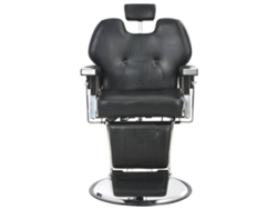Maison Exclusive - Silla De Peluquería De Cuero Sintético Negra 72x68x98 Cm