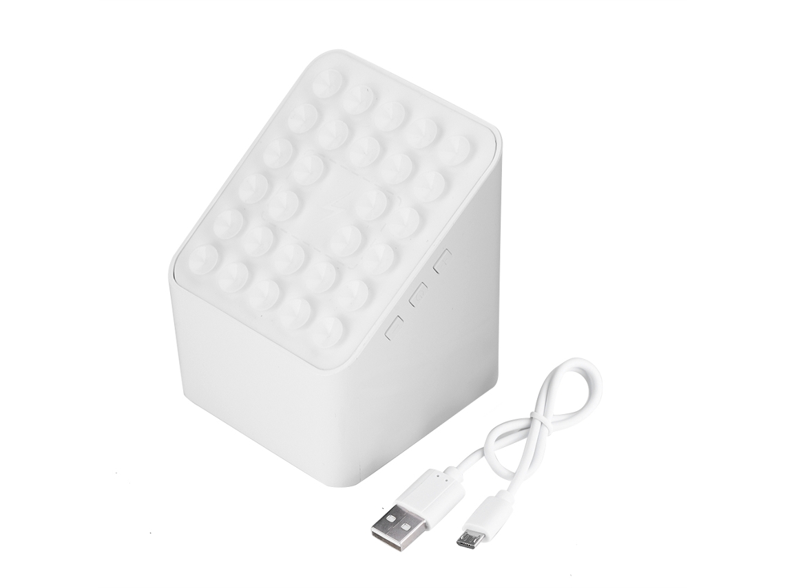 Altavoz Bluetooth EOOCOO (carga inalámbrica y soporte para teléfono)